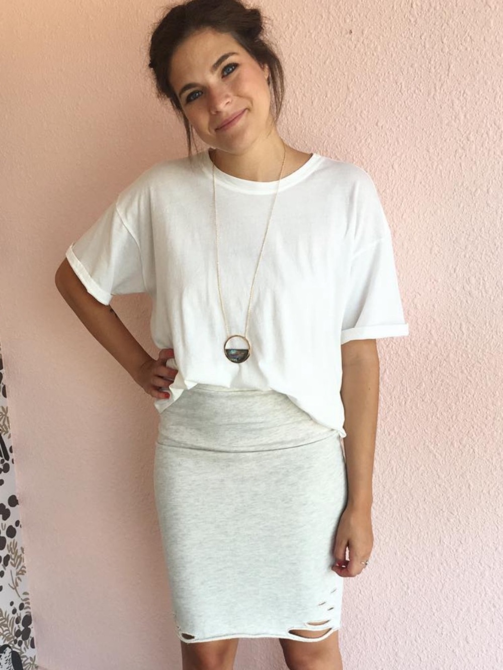 XiRENA White 100% Cotton Tee Boxy Relaxed Fit (Size XS)
